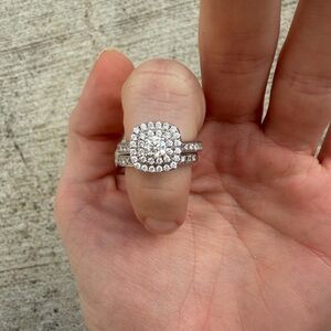 Neil lane wedding set engagement ring 7/8 Ct band 1/3ct